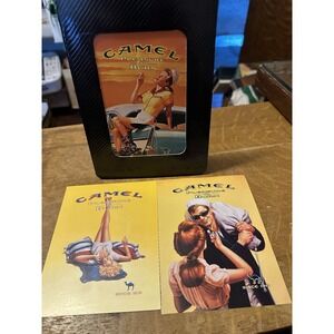 Camel Joe Cigarette Cardboard Display Advertising Lady on Pillow Plus 2!